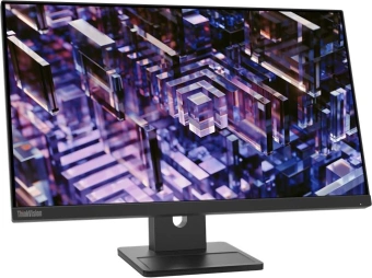 Монитор Lenovo 23.8" ThinkVision E24q-30 черный IPS LED 4ms 16:9 HDMI M/M матовая HAS Piv 1300:1 300cd 178гр/178гр 2560x1440 100Hz DP 2K 5.05кг - купить недорого с доставкой в интернет-магазине