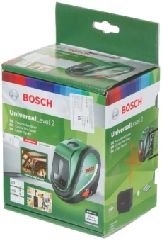 Нивелир лазерн. Bosch UniversalLevel 2 Basic 2кл.лаз. 650нм цв.луч. красный 2луч. (0603663800) - купить недорого с доставкой в интернет-магазине