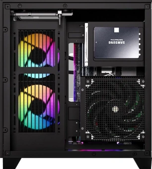 Корпус Formula Crystal Z9M черный без БП mATX 5x120mm 1xUSB3.0 audio bott PSU - купить недорого с доставкой в интернет-магазине