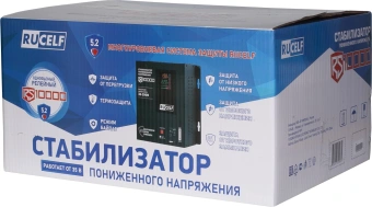 Стабилизатор напряжения Rucelf RS-10000 10кВА однофазный черный - купить недорого с доставкой в интернет-магазине