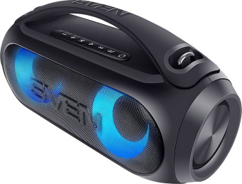 Колонка порт. Sven PS-380 черный 40W 2.0 BT/3.5Jack/USB 10м 3000mAh (SV-021290) - купить недорого с доставкой в интернет-магазине