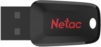 Флеш Диск Netac 128Gb U197 NT03U197N-128G-20BK USB2.0 черный/красный - купить недорого с доставкой в интернет-магазине