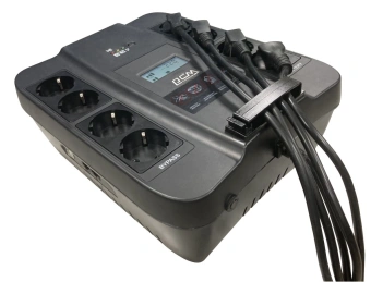 Источник бесперебойного питания Powercom Spider SPD-550U LCD USB 330Вт 550ВА черный - купить недорого с доставкой в интернет-магазине