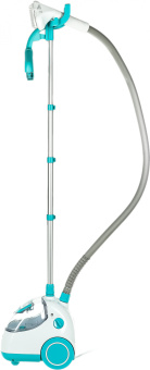 Отпариватель напольный Kitfort КТ-957 1500Вт белый/бирюзовый - купить недорого с доставкой в интернет-магазине