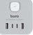 Сетевой разветвитель Buro BU-PW3UC-W (3 розетки) белый (коробка) - купить недорого с доставкой в интернет-магазине