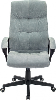 Кресло руководителя Бюрократ CH-824 Fabric серо-голубой Light-28 крестов. пластик - купить недорого с доставкой в интернет-магазине