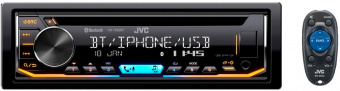 Автомагнитола CD JVC KD-T902BT 1DIN 4x50Вт - купить недорого с доставкой в интернет-магазине