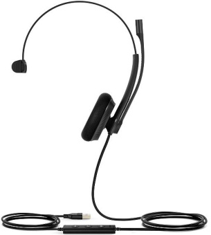 Гарнитура проводная Yealink UH34 Lite Mono UC черный - купить недорого с доставкой в интернет-магазине