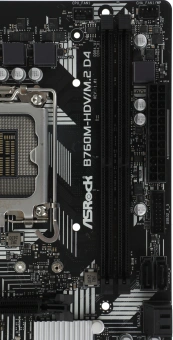 Материнская плата Asrock B760M-HDV/M.2 D4 Soc-1700 Intel B760 2xDDR4 mATX AC`97 8ch(7.1) GbLAN RAID+VGA+HDMI+DP - купить недорого с доставкой в интернет-магазине