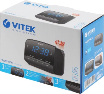 Радиочасы Vitek VT-6611 - купить недорого с доставкой в интернет-магазине