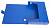 Короб архивный вырубная застежка Бюрократ -BA80/08BLUE пластик 0.8мм корешок 80мм 330x245мм синий