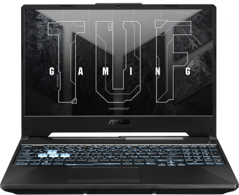 Ноутбук Asus TUF Gaming A15 FA506NF-HN060 Ryzen 5 7535HS 16Gb SSD512Gb NVIDIA GeForce RTX 2050 4Gb 15.6" IPS FHD (1920x1080) noOS black WiFi BT Cam (90NR0JE7-M00550) - купить недорого с доставкой в интернет-магазине