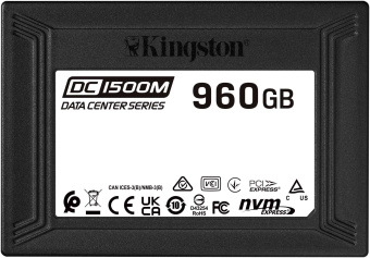 Накопитель SSD Kingston PCI-E 3.0 960Gb SEDC1500M/960G DC1500M 2.5" 1.6 DWPD - купить недорого с доставкой в интернет-магазине