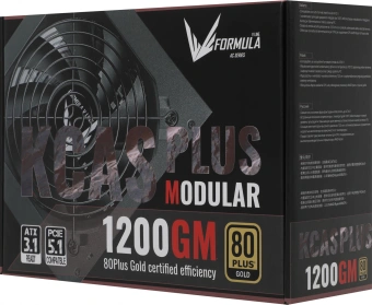 Блок питания Formula ATX 1200W AC KCAS PLUS 1200GM V2 80+ gold (20+4pin) APFC 140mm fan 10xSATA Cab Manag RTL - купить недорого с доставкой в интернет-магазине