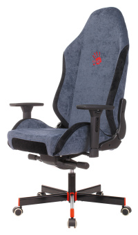 Кресло игровое A4Tech Bloody GC-470 синий с подголов. крестов. металл - купить недорого с доставкой в интернет-магазине