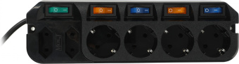 Сетевой удлинитель Most A10 5м (6 розеток) черный (коробка) - купить недорого с доставкой в интернет-магазине