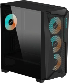 Корпус Gigabyte C301G черный без БП ATX 3x120mm 5x140mm 2xUSB3.0 audio bott PSU - купить недорого с доставкой в интернет-магазине