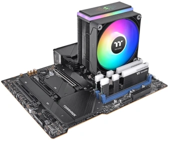 Устройство охлаждения(кулер) Thermaltake Astria 200 ARGB Soc-AM5/AM4/1151/1200/1700 черный Al+Cu 210W Ret (CL-P119-AL12SW-A) - купить недорого с доставкой в интернет-магазине