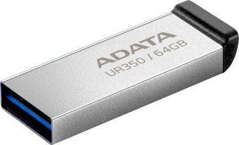 Флеш Диск A-Data 64GB UR350 UR350-64G-RSR/BK USB3.2 серебристый/черный - купить недорого с доставкой в интернет-магазине