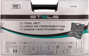 Набор инструментов Stels 14105 82 предмета (жесткий кейс) - купить недорого с доставкой в интернет-магазине