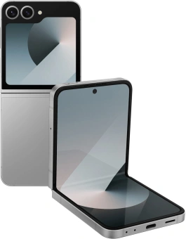 Смартфон Samsung SM-F741B Galaxy Z Flip 6 256Gb 12Gb серый раскладной 3G 4G 1Sim 6.7" 1080x2640 Android 14 50Mpix 802.11 a/b/g/n/ac/ax NFC GPS GSM900/1800 GSM1900 Protect - купить недорого с доставкой в интернет-магазине