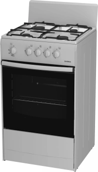 Плита Газовая Darina S GM 441 001 W белый/черный (без крышки) реш.сталь - купить недорого с доставкой в интернет-магазине