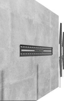 Кронштейн для телевизора Ultramounts UM824F черный 43"-100" макс.75кг настенный фиксированный - купить недорого с доставкой в интернет-магазине