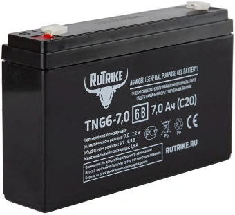 Батарея для ИБП Rutrike TNG6-7,0 6В 7Ач - купить недорого с доставкой в интернет-магазине