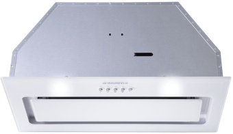 Вытяжка встраиваемая Maunfeld Trapeze 601GG белый управление: кнопочное (1 мотор) - купить недорого с доставкой в интернет-магазине