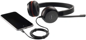 Наушники с микрофоном Jabra Evolve 30 II MS черный 1.2м накладные USB оголовье (5399-823-309) - купить недорого с доставкой в интернет-магазине