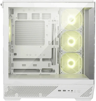 Корпус MSI MAG Pano 130R PZ белый без БП ATX 6x120mm 2x140mm 2xUSB3.0 audio AirDuct bott PSU - купить недорого с доставкой в интернет-магазине