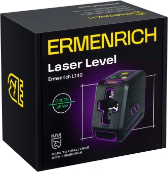 Уровень лазер. Ermenrich LT40 2кл.лаз. 550нм цв.луч. зеленый 2луч. (84636) - купить недорого с доставкой в интернет-магазине