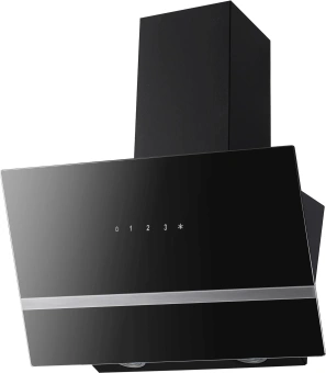 Вытяжка каминная Hyundai HGH 6846 IX черный/нержавеющая сталь управление: сенсорное (1 мотор) - купить недорого с доставкой в интернет-магазине