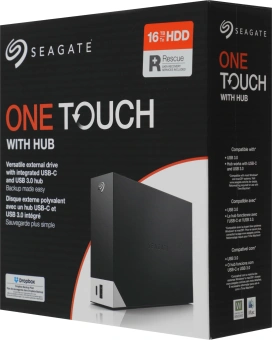 Жесткий диск Seagate USB3.0 16TB STLC16000400 One Touch Hub 3.5" черный - купить недорого с доставкой в интернет-магазине
