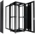 Шкаф коммутационный Cabeus (ND-05C-42U80/80-BK) напольный 42U 800x800мм пер.дв.перфор. задн.дв.перфор. 800кг черный 700мм 2055мм IP20 сталь - цена, купить или заказать с доставкой в интернет-магазине Шкаф коммутационный Cabeus (ND-05C-42U80/80-BK) напольный 42U 800x800мм пер.дв.перфор. задн.дв.перфор. 800кг черный 700мм 2055мм IP20 сталь - купить недорого с доставкой в интернет-магазине