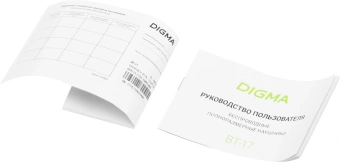 Гарнитура накладные Digma BT-17 черный беспроводные bluetooth оголовье (BT17B) - купить недорого с доставкой в интернет-магазине