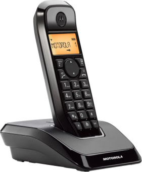 Р/Телефон Dect Motorola S1201 черный АОН - купить недорого с доставкой в интернет-магазине