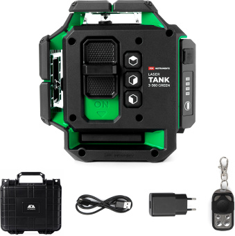 Уровень лазер. Ada LaserTANK 3-360 2кл.лаз. 515нм цв.луч. зеленый 3луч. (А00633) - купить недорого с доставкой в интернет-магазине