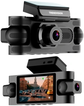 Видеорегистратор TrendVision Proof 360 черный 2Mpix 1440x2560 1440p 150гр. GPS SigmaStar SSC8826Q - купить недорого с доставкой в интернет-магазине