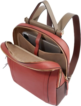 Рюкзак женский Piquadro Circle CA5566W92/ARTM терракотовый/кофейный натур.кожа - купить недорого с доставкой в интернет-магазине