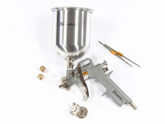 Краскораспылитель Matrix 57315 230л/мин соп.:1.8мм бак:1л серебристый - купить недорого с доставкой в интернет-магазине