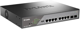 Коммутатор D-Link DSS-200G-10MPP/A1A (L2) 8x1Гбит/с 2SFP 8PoE++ 242W настраиваемый - купить недорого с доставкой в интернет-магазине