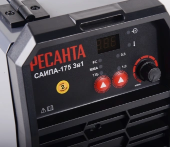 Сварочный полуавтомат Ресанта САИПА-175 инвертор MIG-MAG/ММА/TIG 5.5кВт - купить недорого с доставкой в интернет-магазине