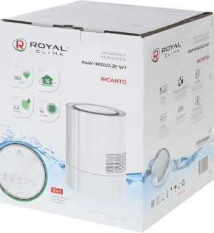 Мойка воздуха Royal Clima Incanto RAW-IN150/2.2E-WT 15Вт белый - цена, купить или заказать с доставкой в интернет-магазине Мойка воздуха Royal Clima Incanto RAW-IN150/2.2E-WT 15Вт белый - купить недорого с доставкой в интернет-магазине