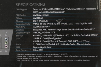 Материнская плата Asrock B550M PRO4 Soc-AM4 AMD B550 4xDDR4 mATX AC`97 8ch(7.1) GbLAN RAID+VGA+HDMI+DP - купить недорого с доставкой в интернет-магазине