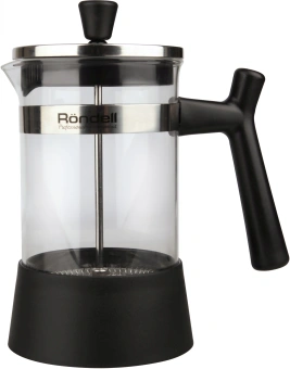 Френч-пресс Rondell Wonder RDS-426 0.6л черный/стальной - цена, купить или заказать с доставкой в интернет-магазине Френч-пресс Rondell Wonder RDS-426 0.6л черный/стальной - купить недорого с доставкой в интернет-магазине