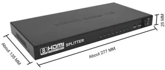 Сплиттер аудио-видео Premier 5-872-8 HDMI (f)/8xHDMI (f) черный - купить недорого с доставкой в интернет-магазине