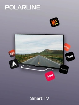 Телевизор LED PolarLine 32" 32PL14TC-SM черный HD 60Hz DVB-T DVB-T2 DVB-C USB WiFi Smart TV (RUS) - купить недорого с доставкой в интернет-магазине