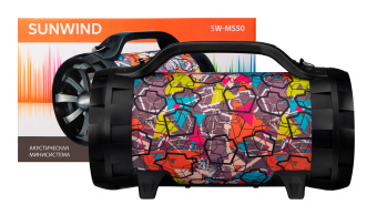 Минисистема SunWind SW-MS50 черный 45Вт FM USB BT SD/MMC - купить недорого с доставкой в интернет-магазине