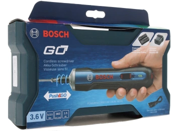 Отвертка аккум. Bosch Go аккум. патрон:шестигранник 6.35 мм (1/4) (кейс в комплекте) (06019H2200) - купить недорого с доставкой в интернет-магазине